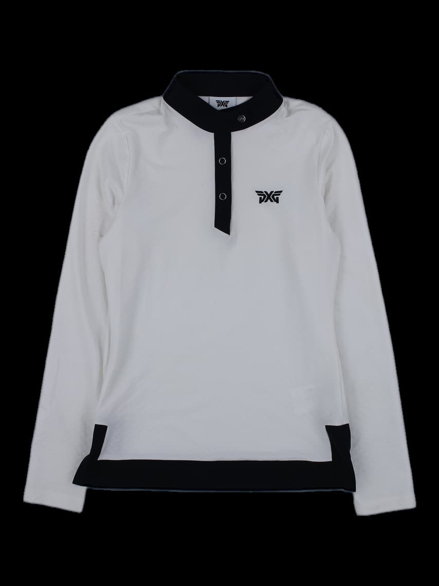 PXG 배색 긴팔 카라티셔츠