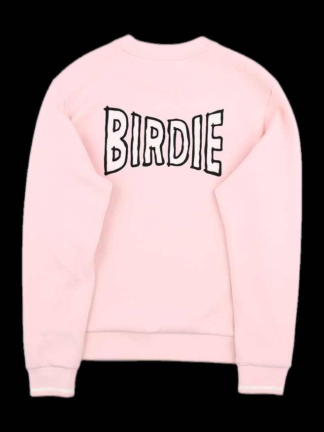 WAAC BT21 콜라보 핑크 맨투맨 (BIRDIE 그래픽)