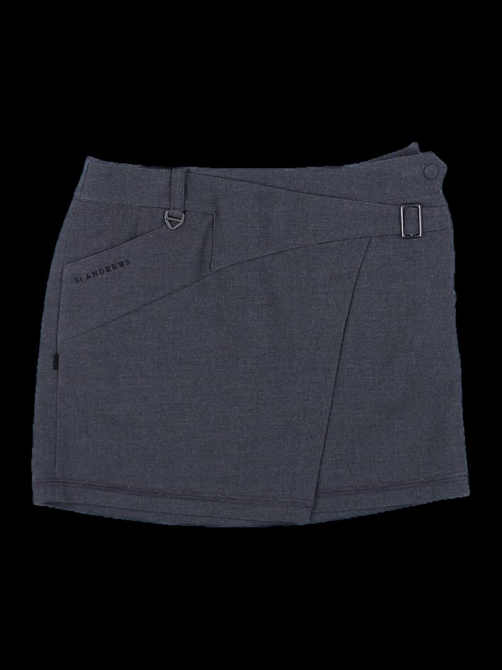 세인트앤드류스 챠콜 그레이 여성 랩 스커트