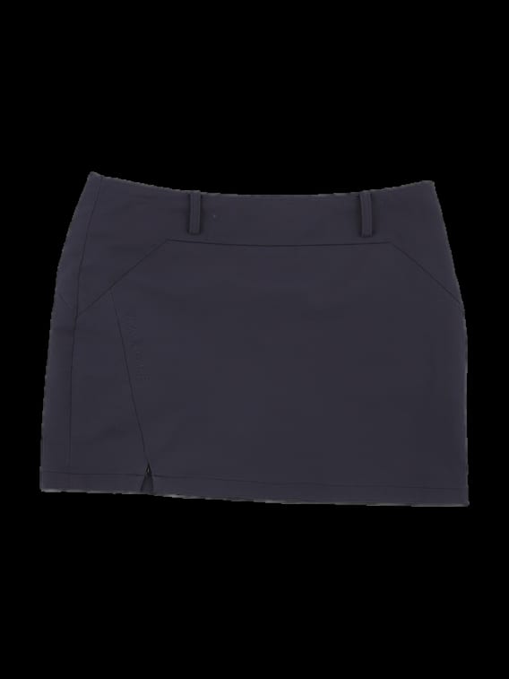 블랙 솔리드 미니 스커트