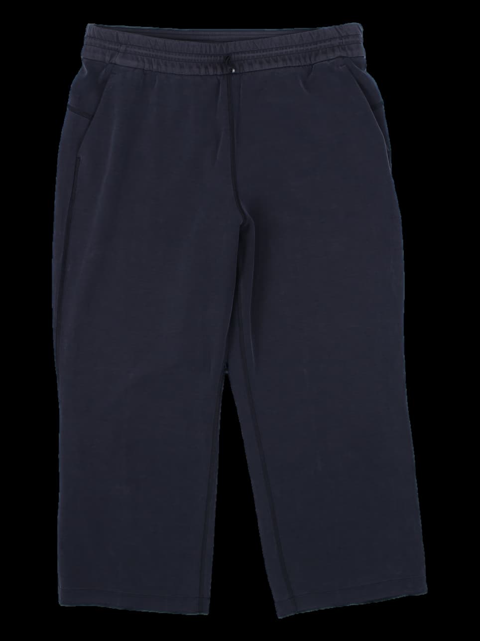 블랙 크롭 팬츠