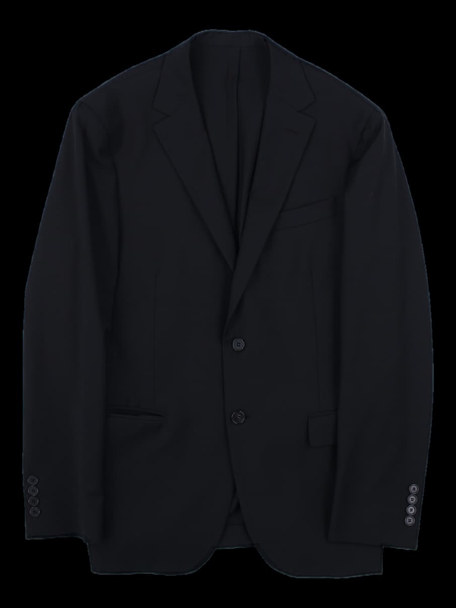 블랙 투버튼 테일러드 자켓