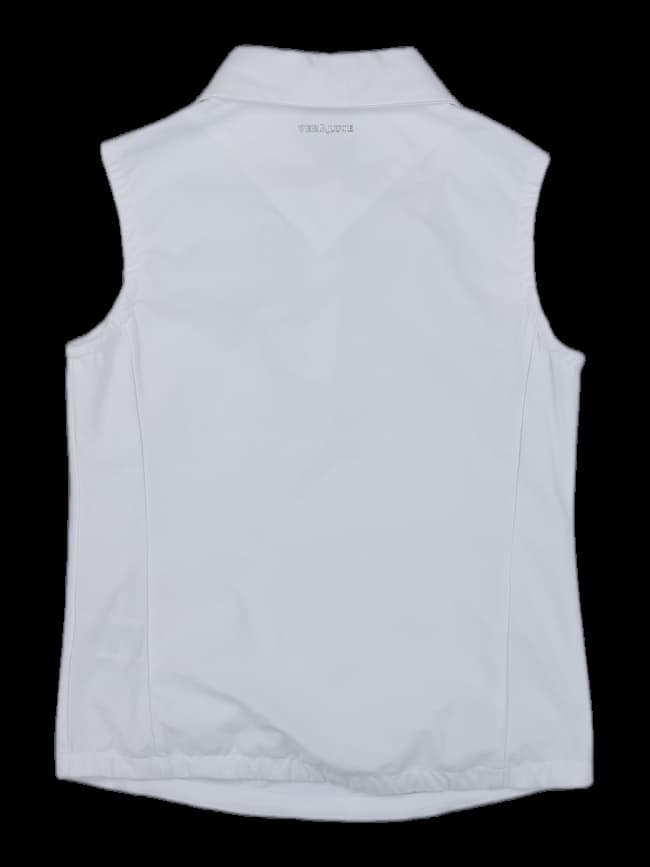 화이트 민소매 카라티 (별 자수 디테일)