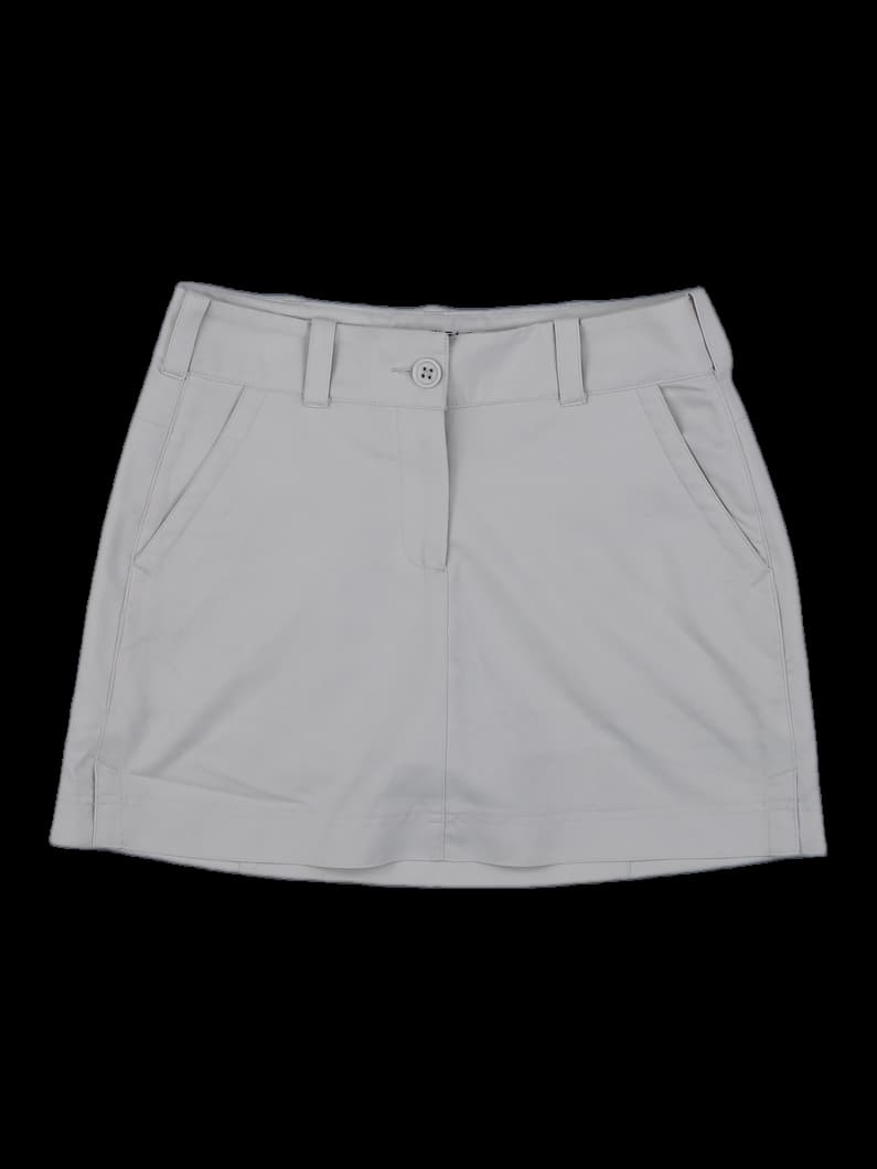베이지 나일론 골프 큐롯 스커트