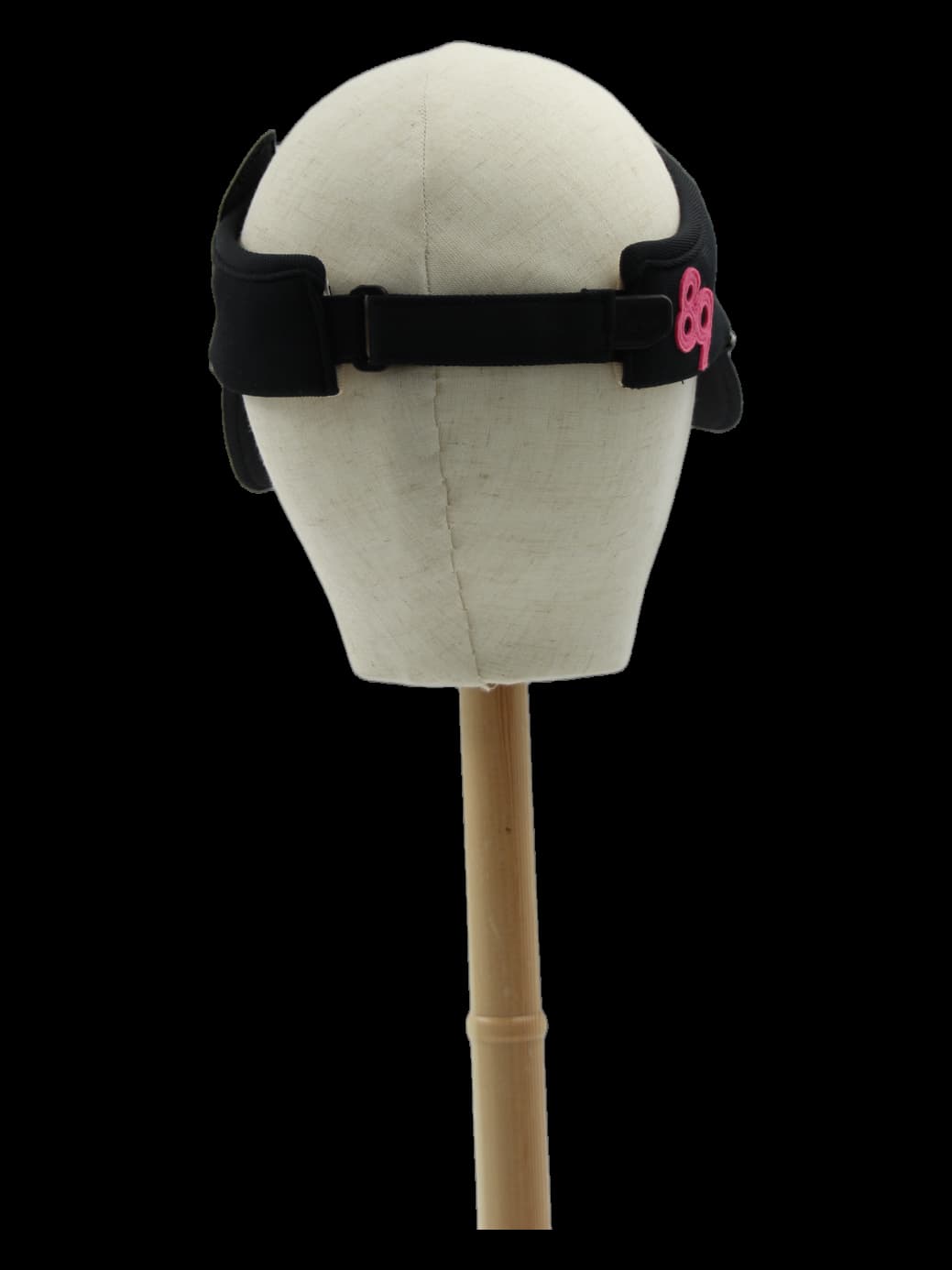 블랙 스마일 로고 체인 썬캡