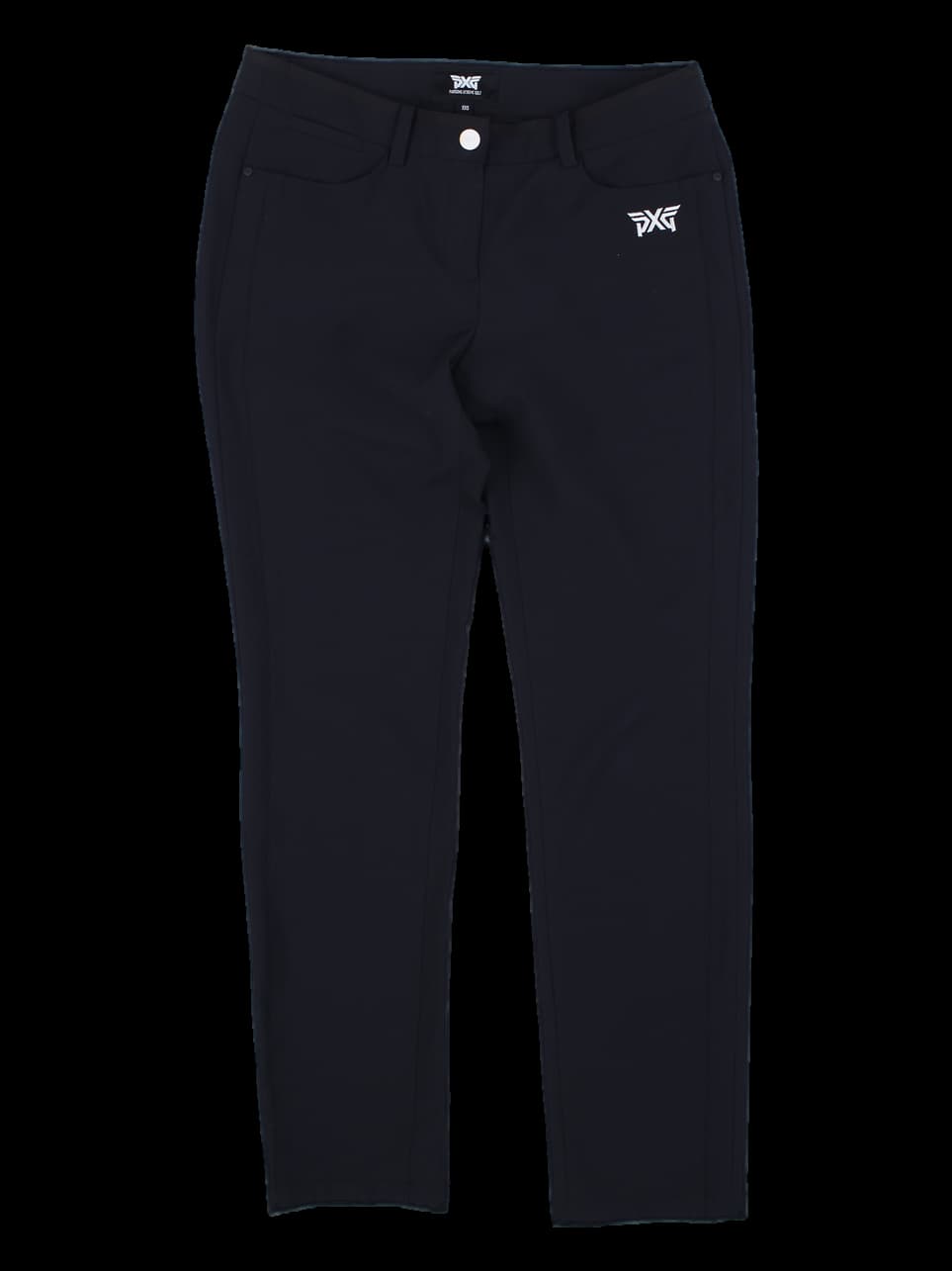 블랙 슬림핏 골프 팬츠