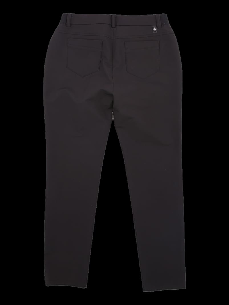 블랙 솔리드 레귤러핏 긴바지