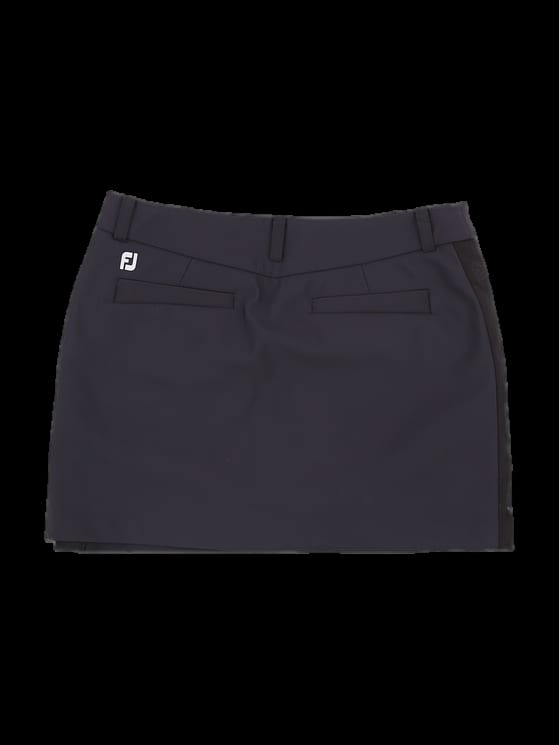 블랙 솔리드 미니 스커트