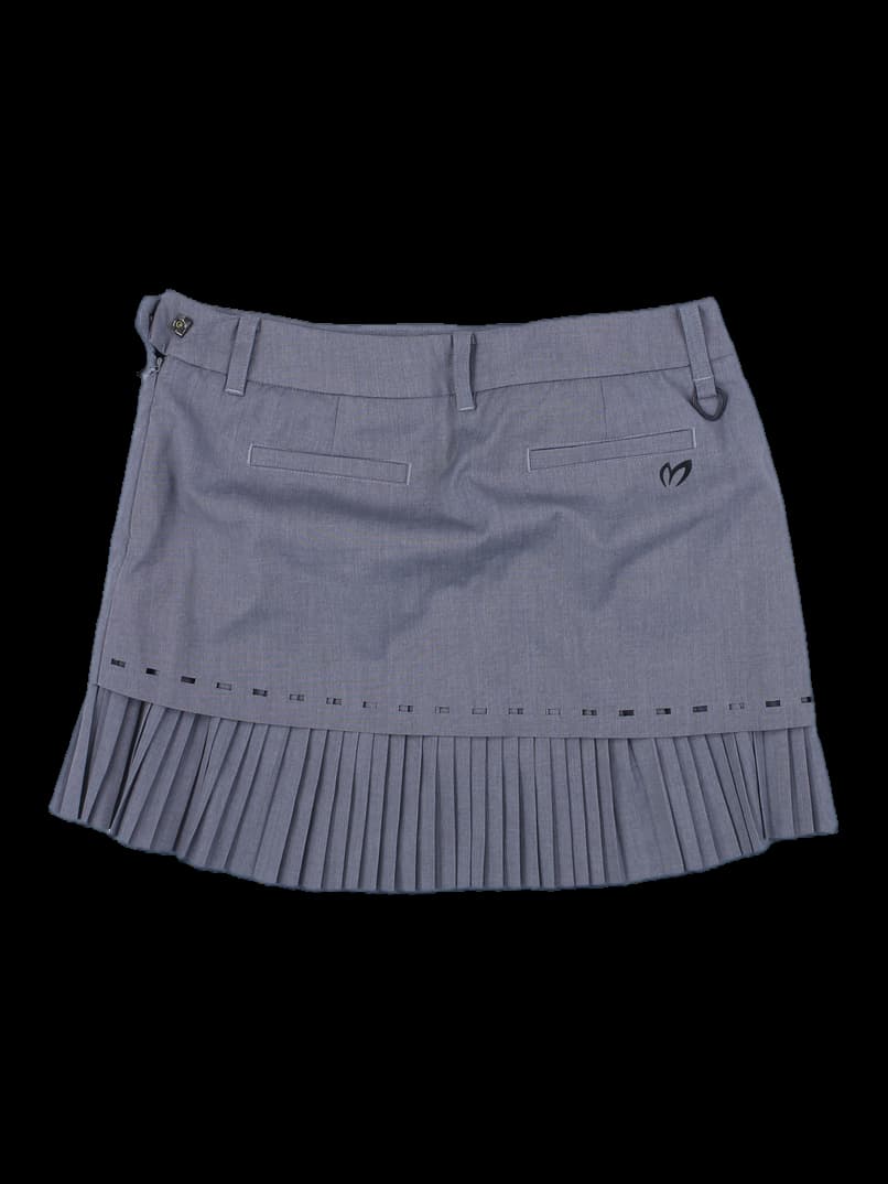 마스터바니 에디션 그레이 여성 플리츠 스커트