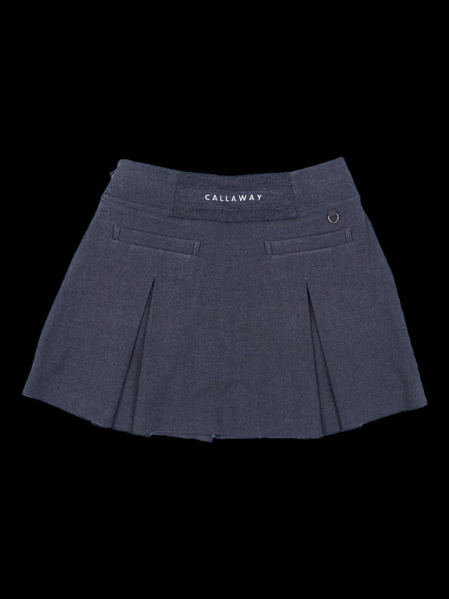 그레이 플리츠 큐롯 스커트