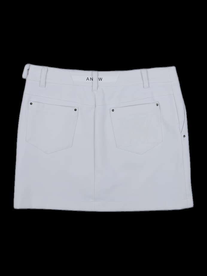 여성 화이트 골프 스커트