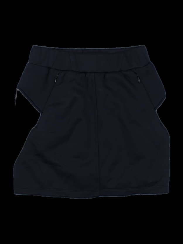 데상트 블랙/화이트 배색 골프 스커트