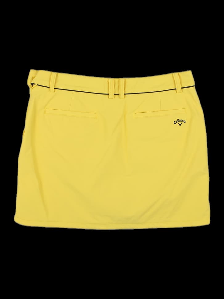 옐로우 A라인 미니 스커트