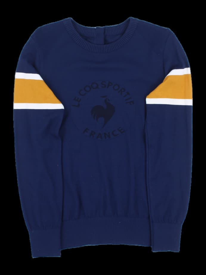 르꼬끄 스포르티브 네이비 로고 니트