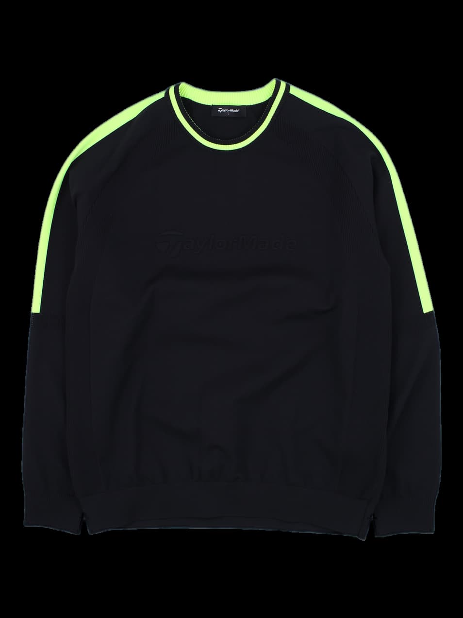 블랙 네온 라인 테일러메이드 니트 스웨터