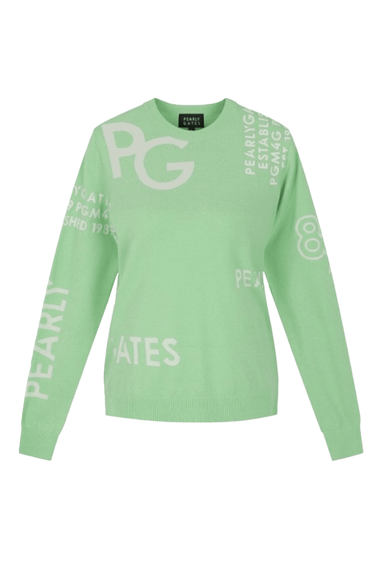 언발 로고 레터링 니트