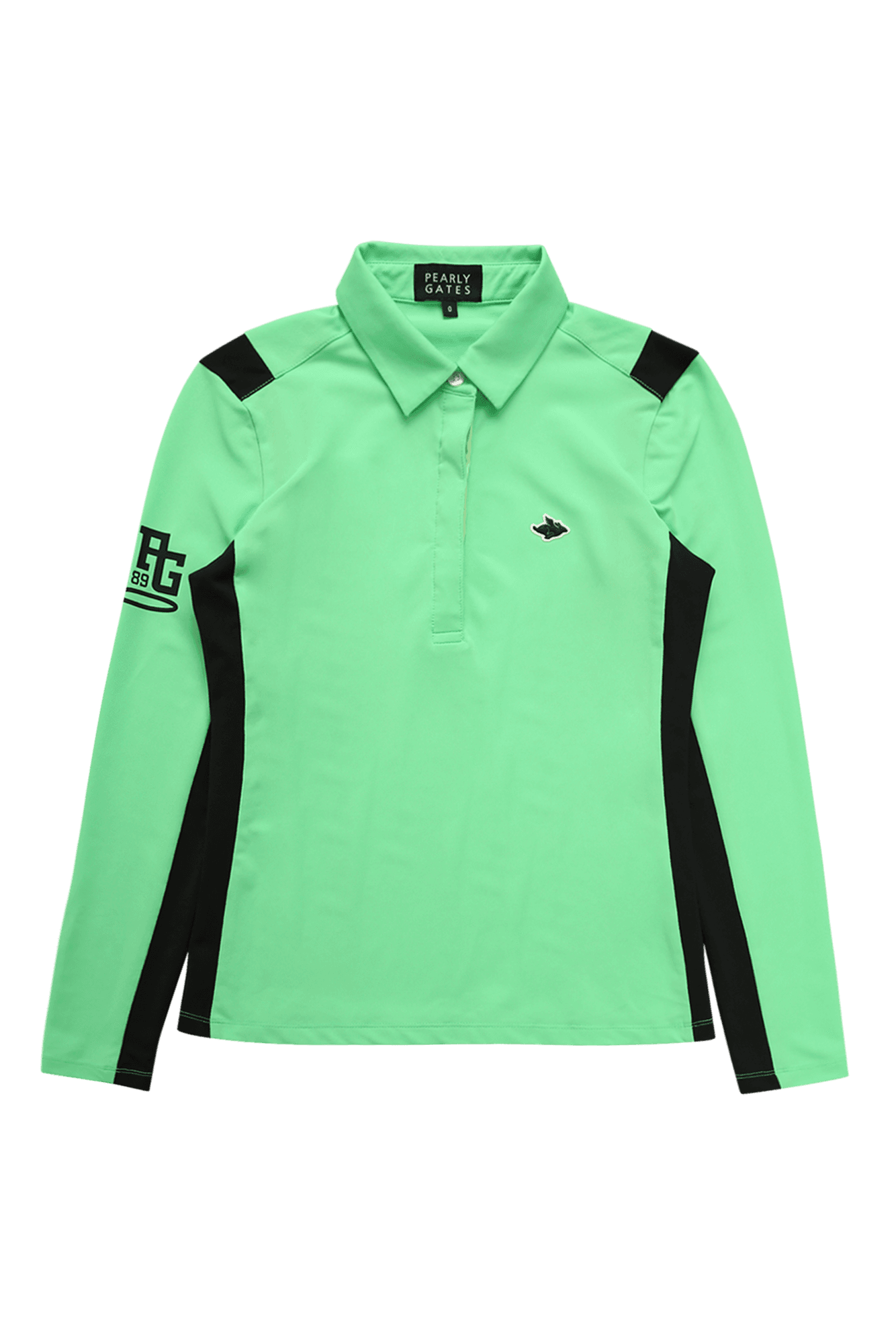 캐주얼 로고 긴팔 카라 티셔츠