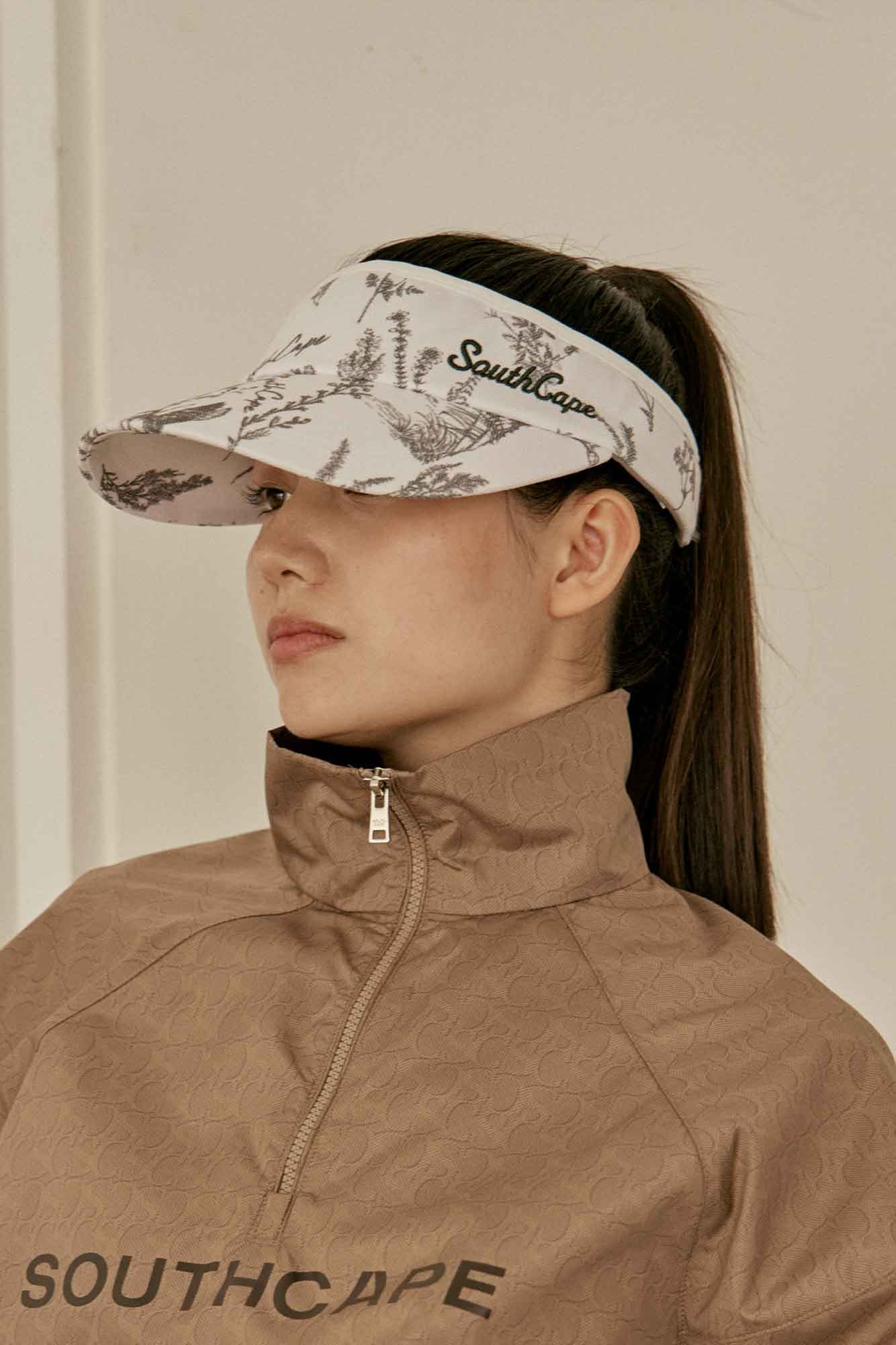 여성 사우스케이프 블러썸 프린트 바이저