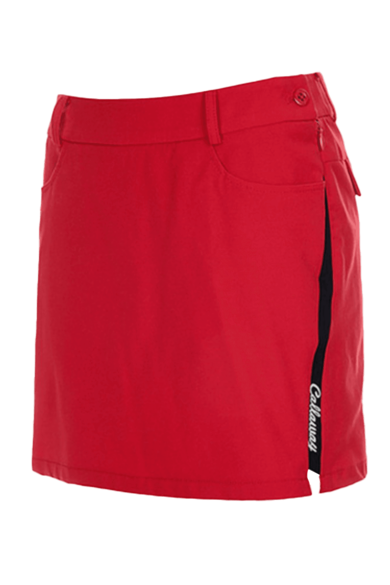 라인 배색 트림 큐롯 스커트