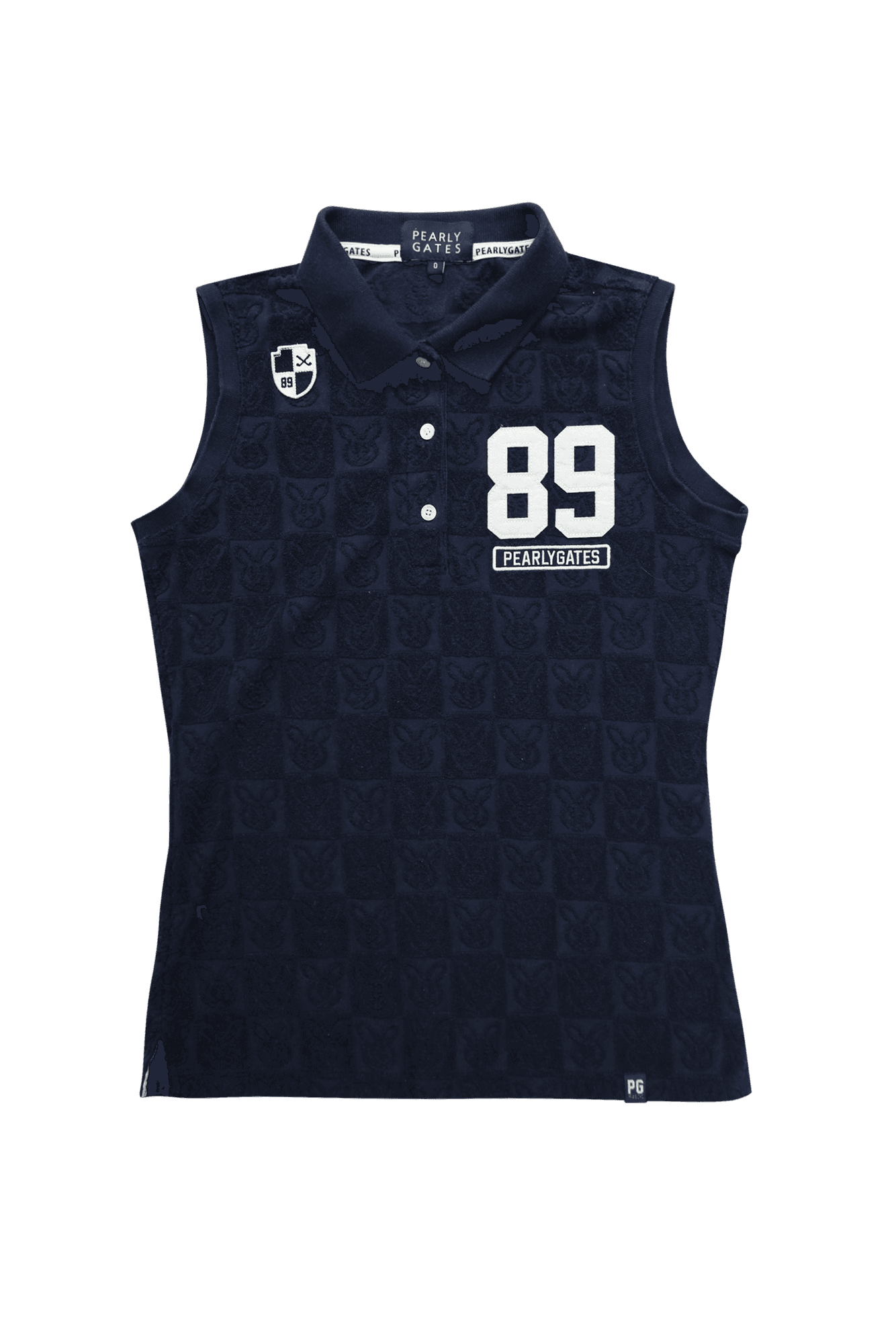 바니 로고 패턴 민소매