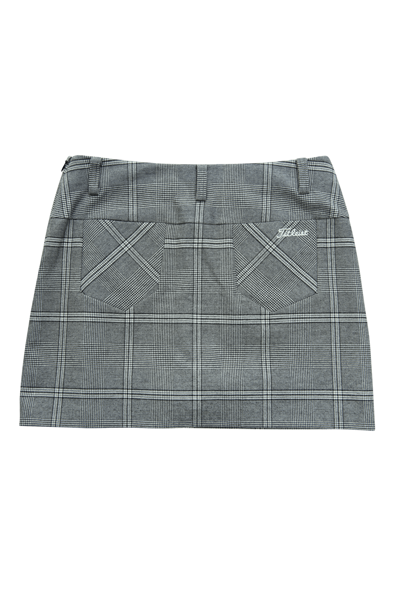 체크 H라인 스커트