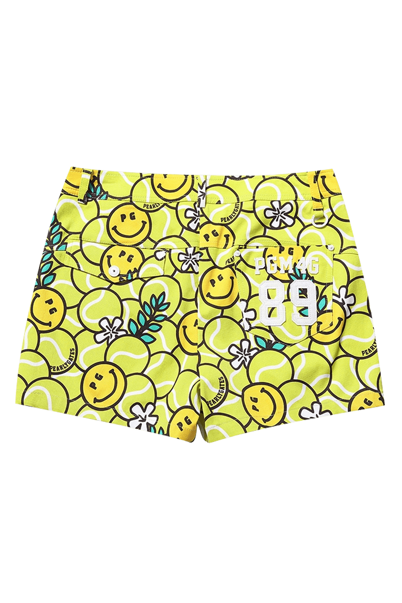 스마일 로고 스커트 반바지