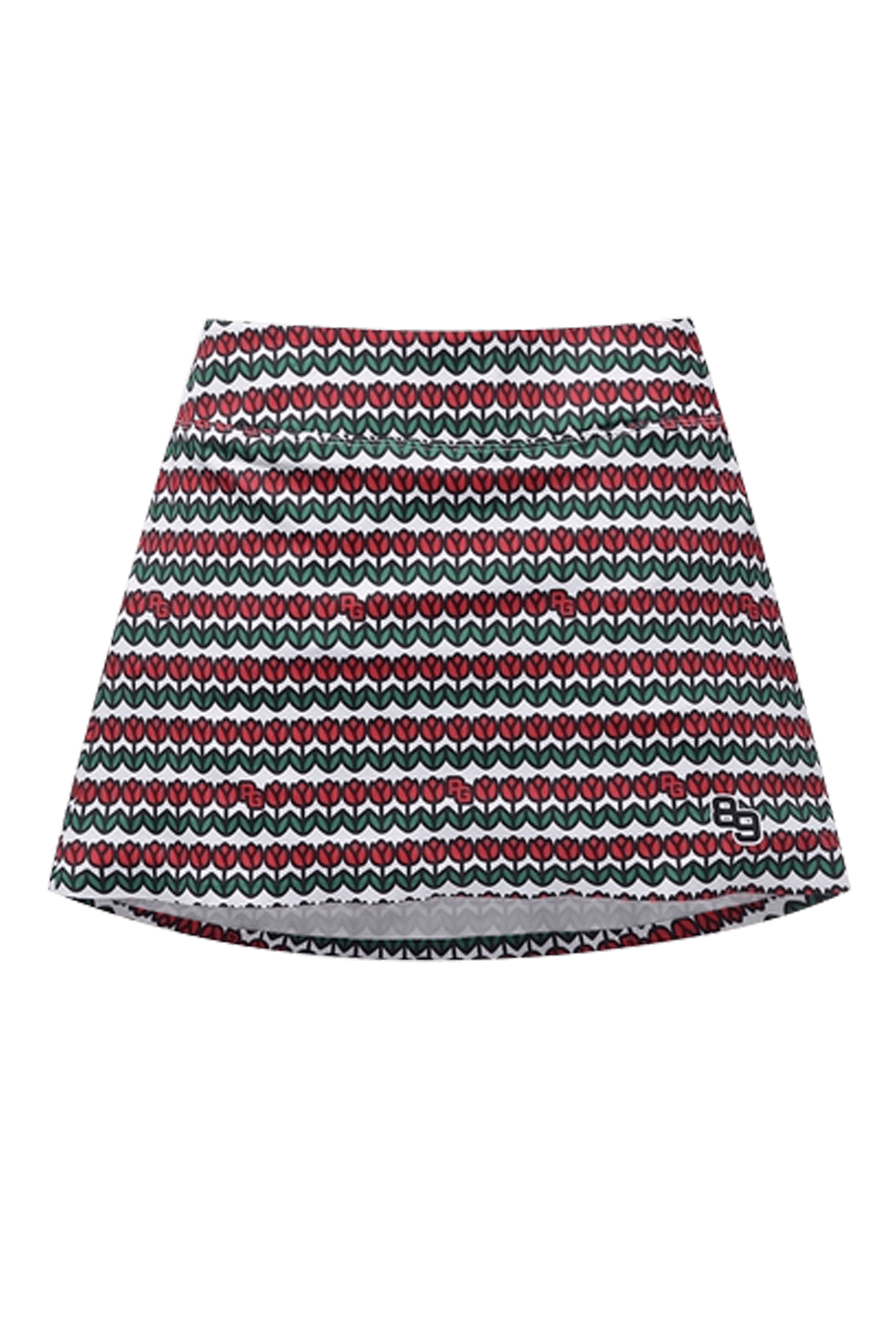 스마일 비비드 올오버 패턴 큐롯 스커트