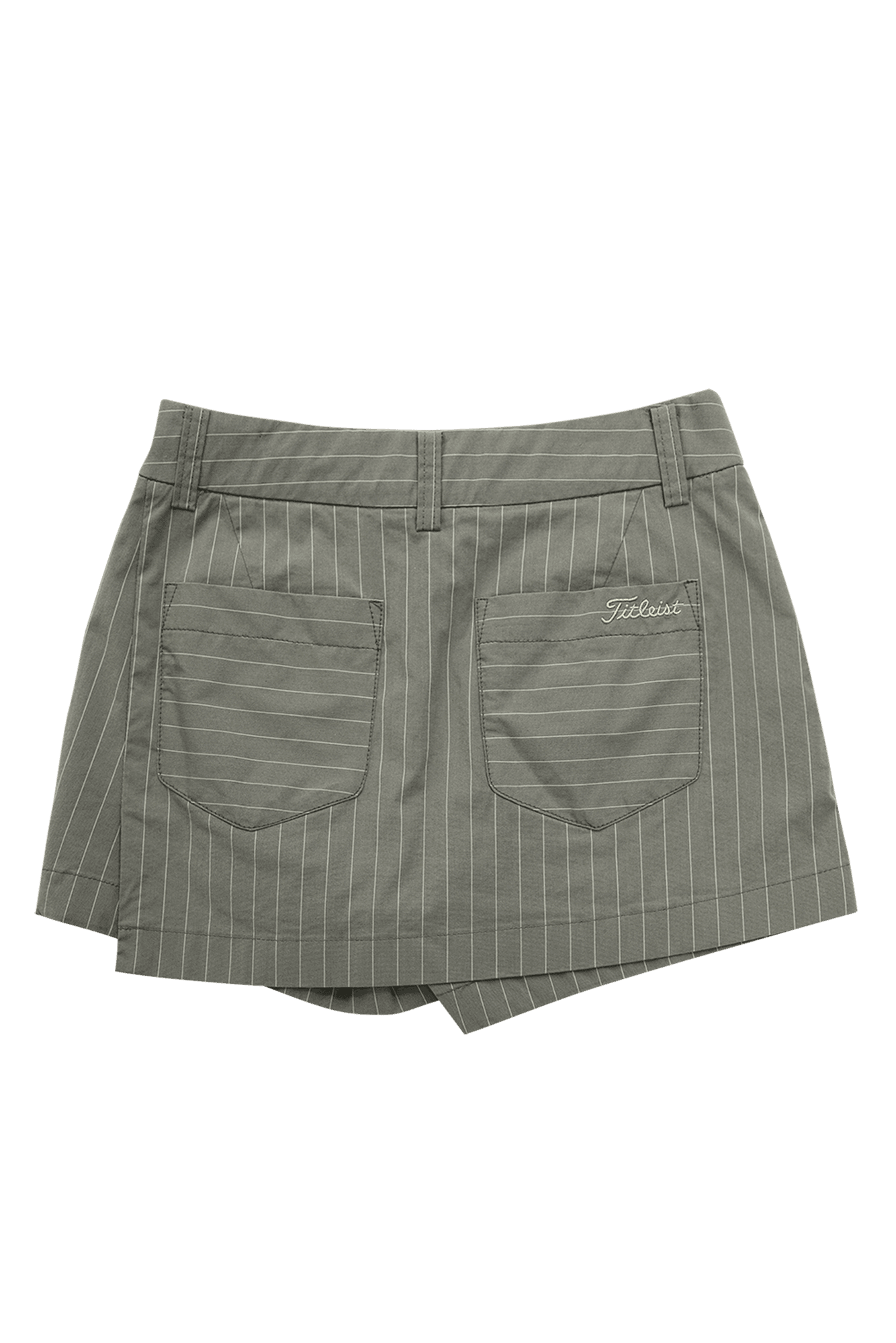 스트라이프 패턴 랩 숏팬츠