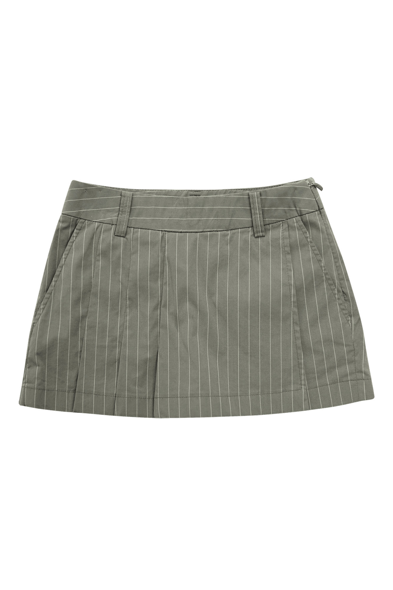 스트라이프 패턴 랩 숏팬츠