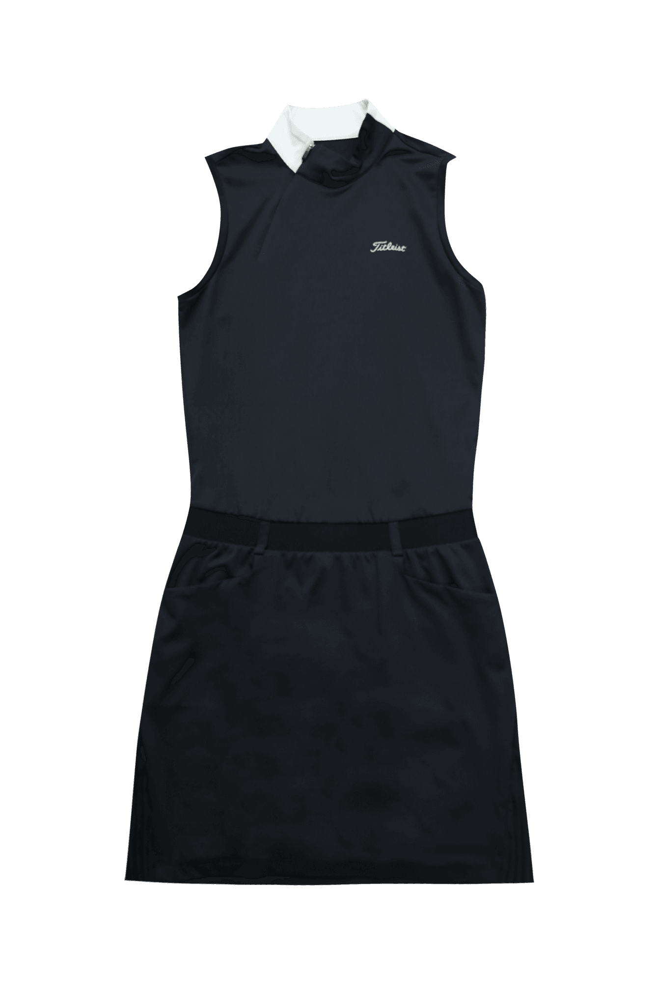 아코디언 플리츠 포인트 원피스