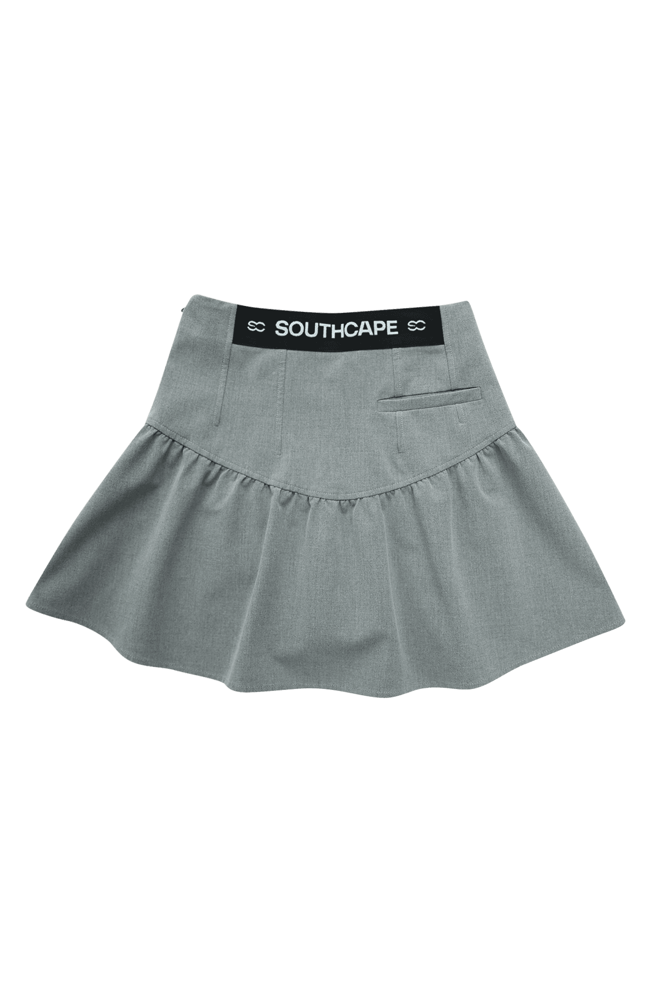 여성 핀턱 랩 스커트