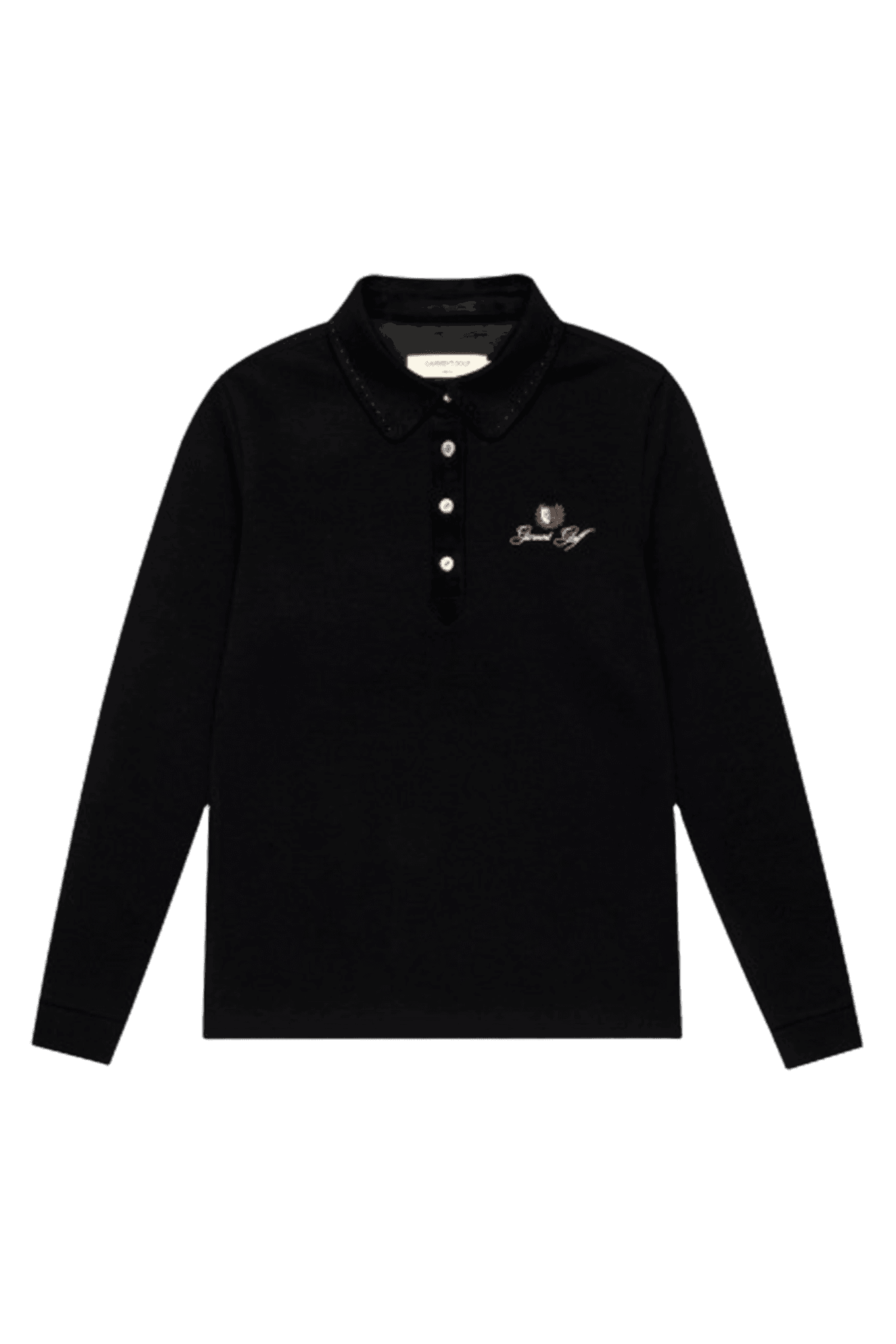 스웨이드 카라 티셔츠 우먼