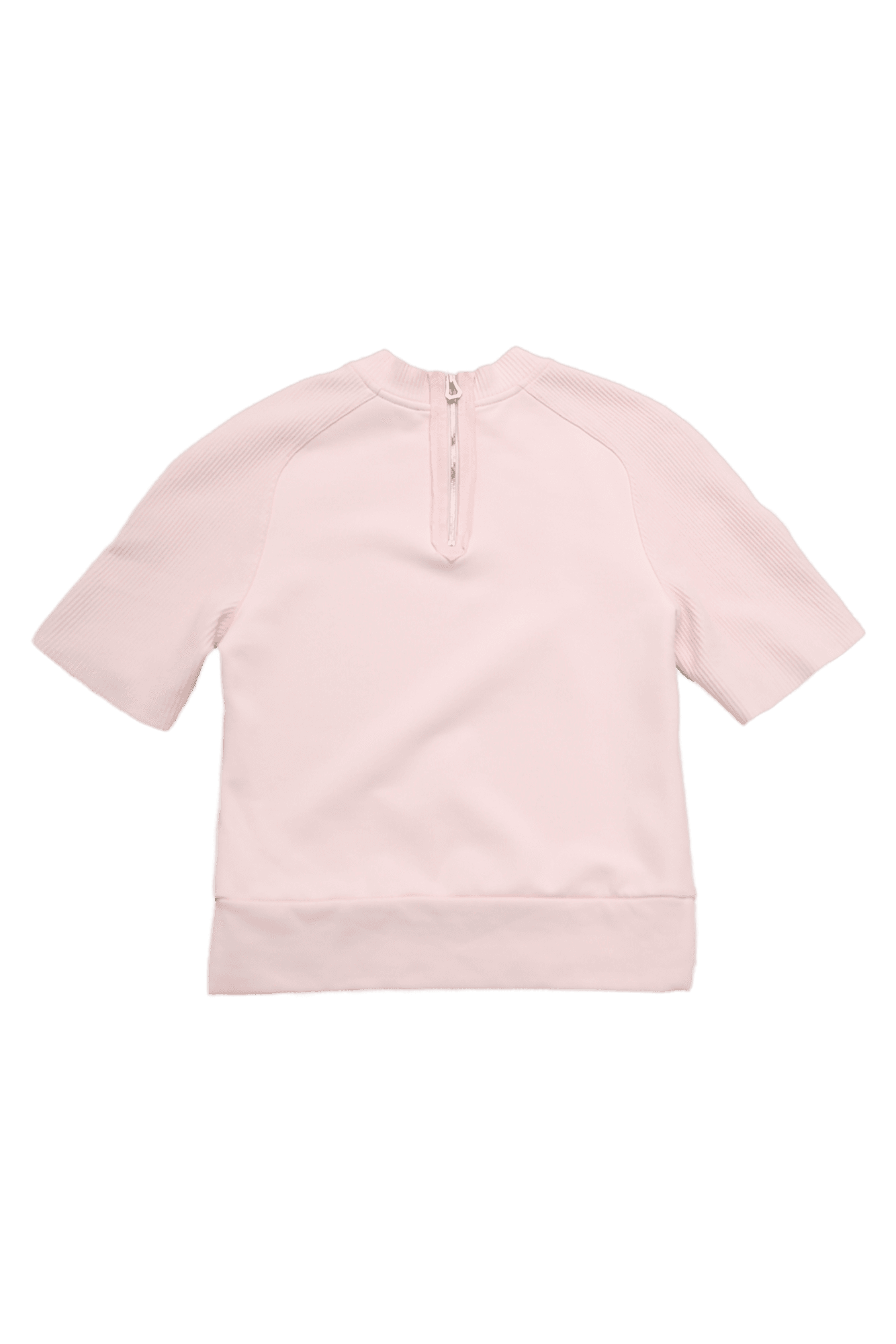 백 지퍼 반팔티