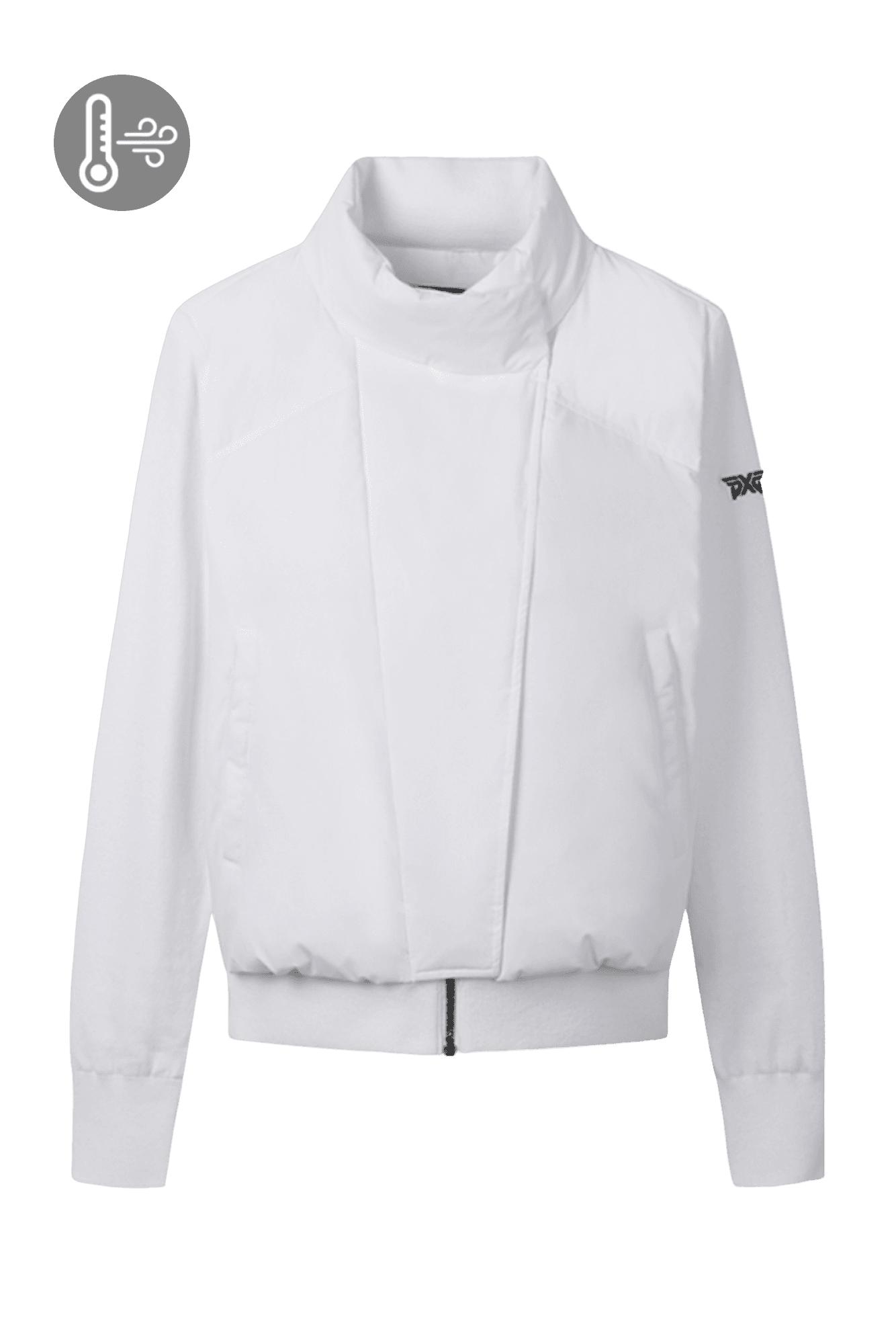 여성 겨울 니트 하이브리드 스윙 다운 자켓