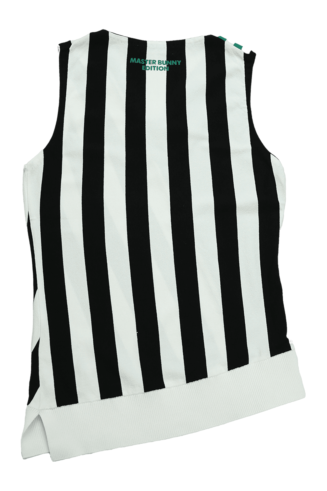 그린 포인트 사선 슬리브리스