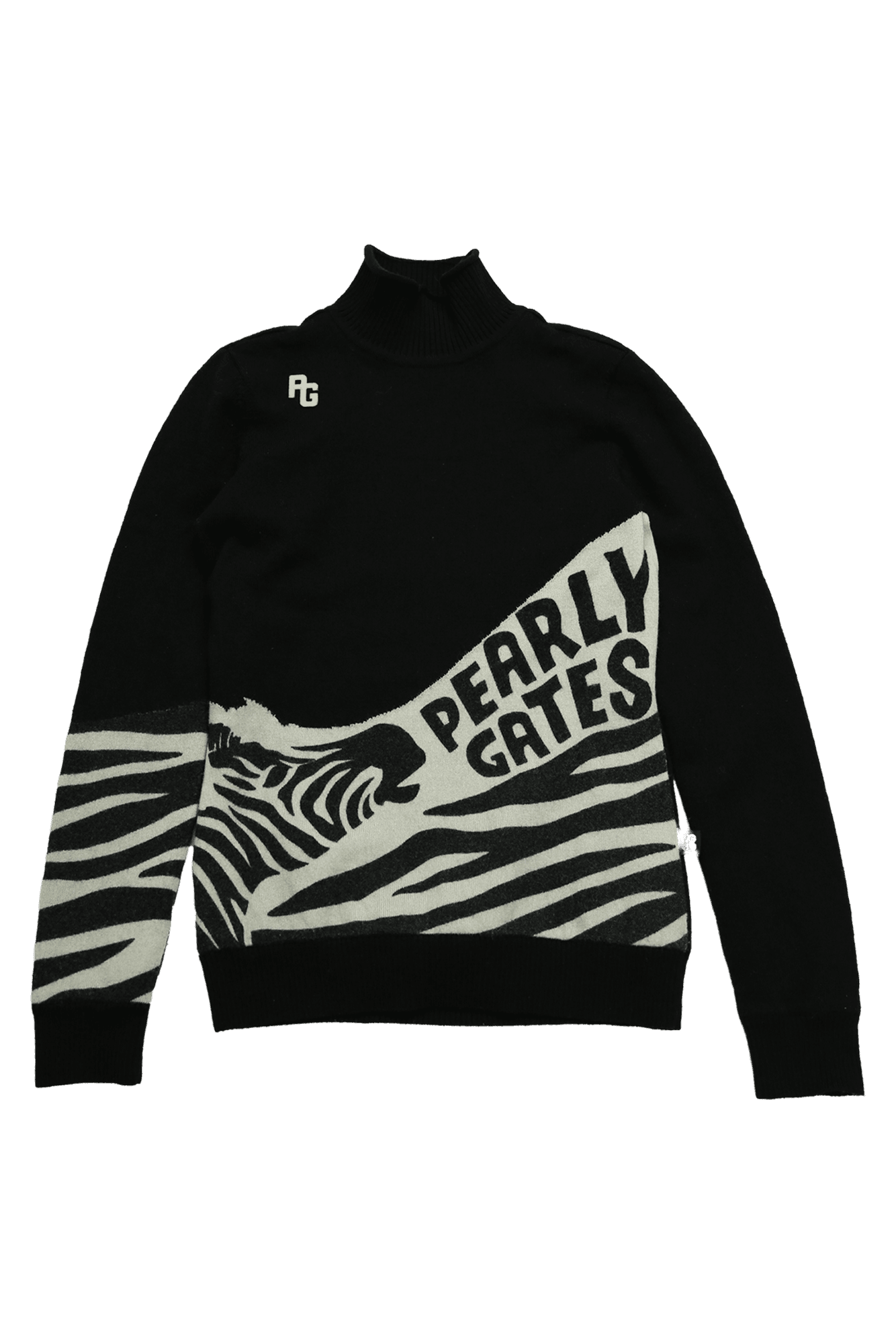 방풍 로고 패턴 니트