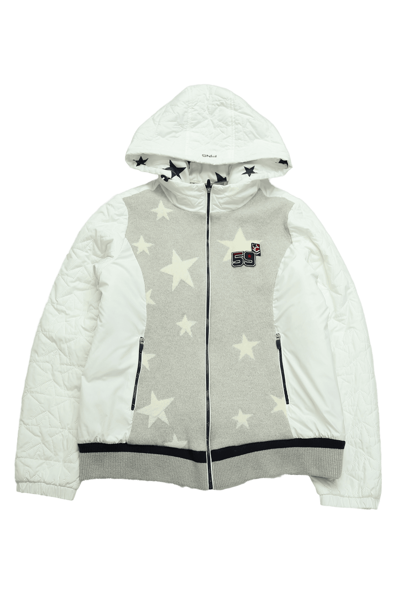 스타 니트 방풍 후드 집업