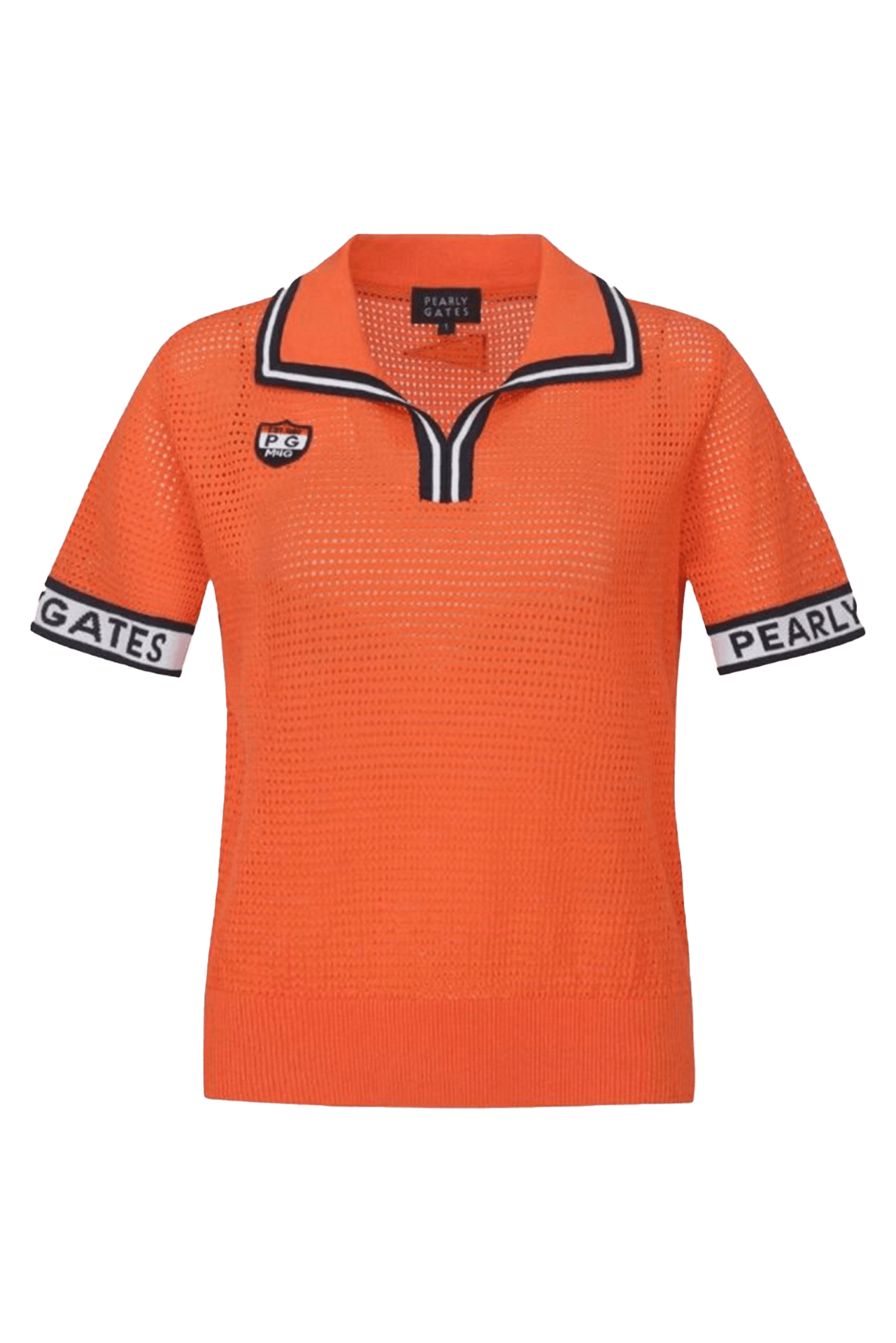 오렌지 펀칭 니트티