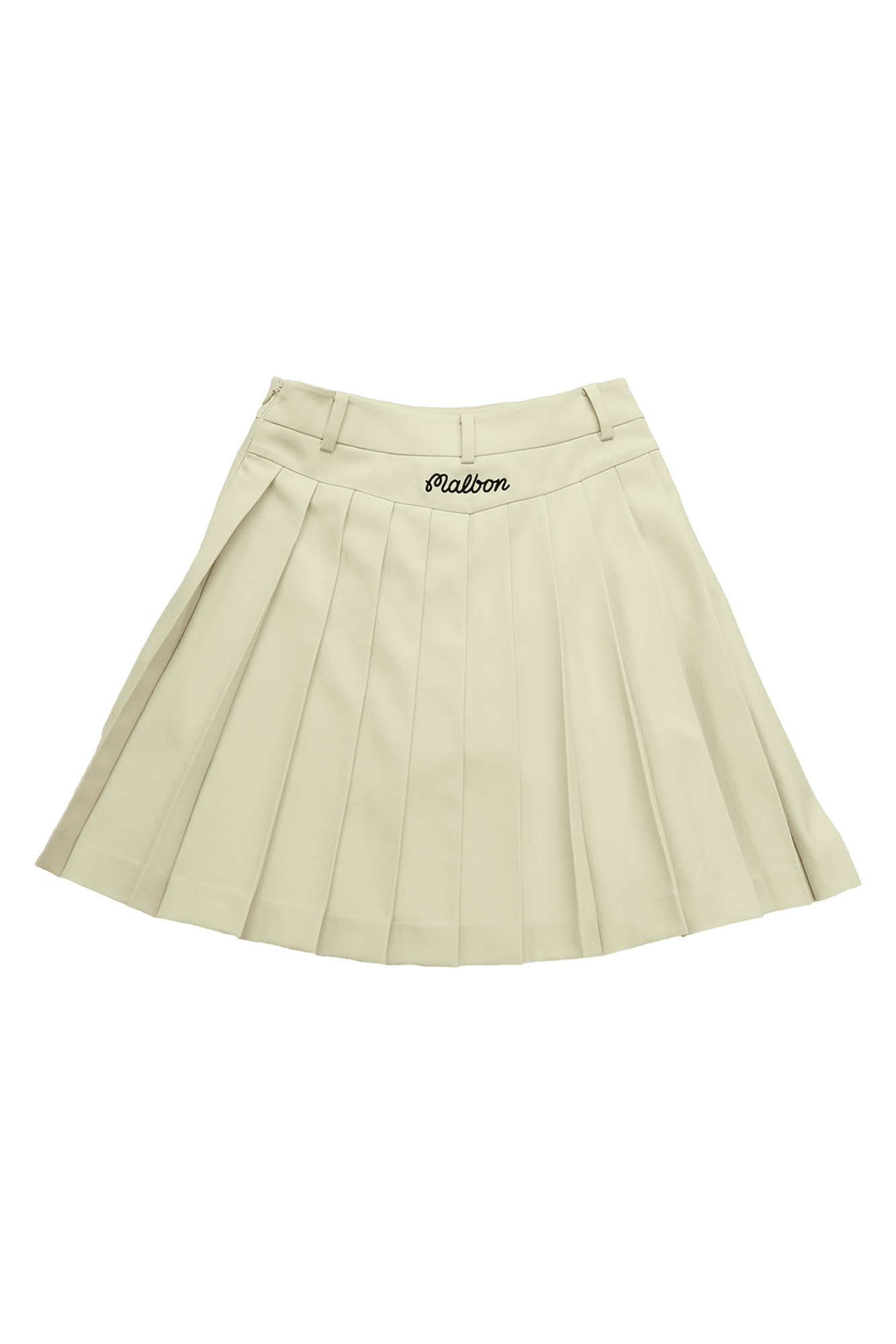 베이직 플리츠 크림 스커트