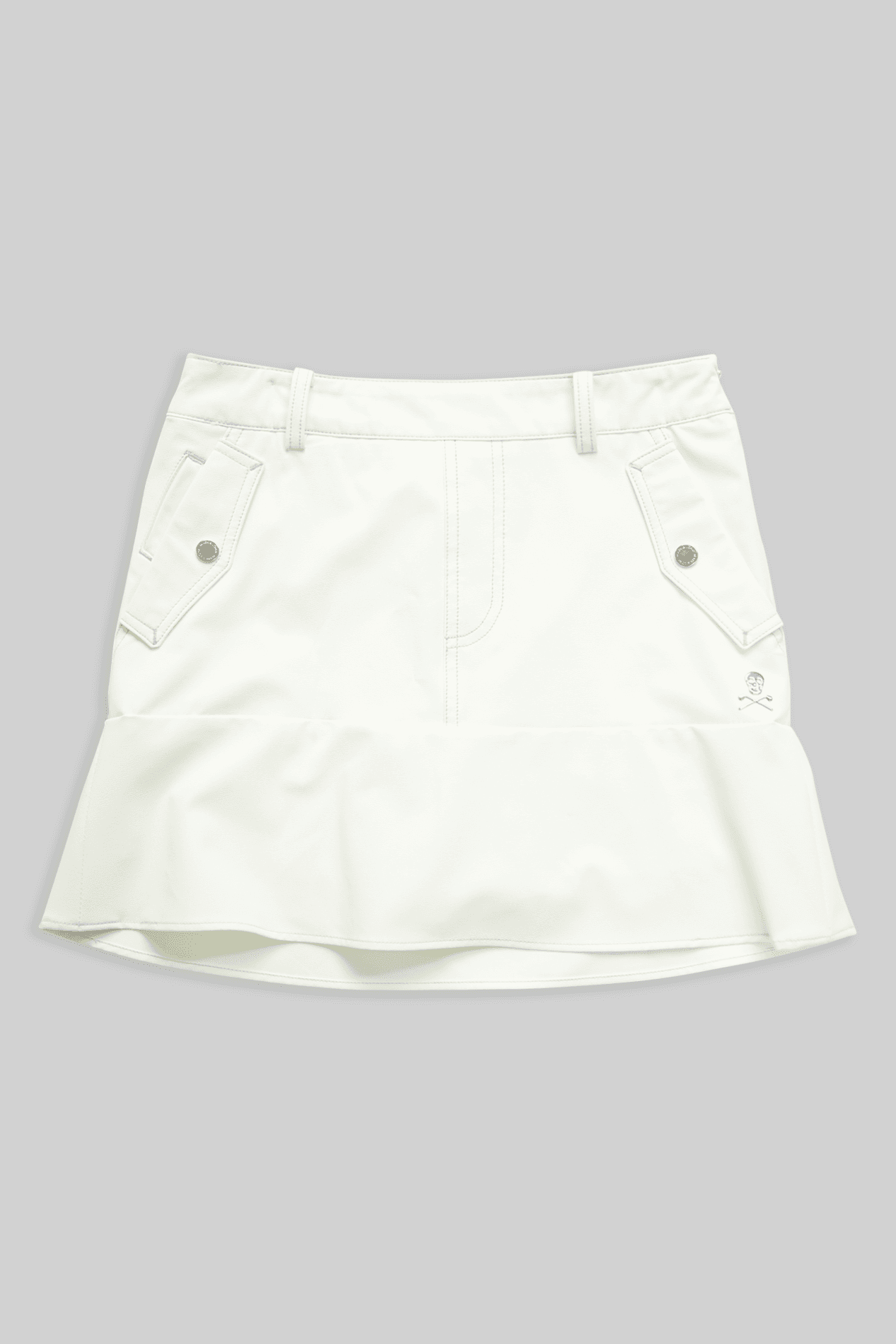 스티치 포인트 스커트