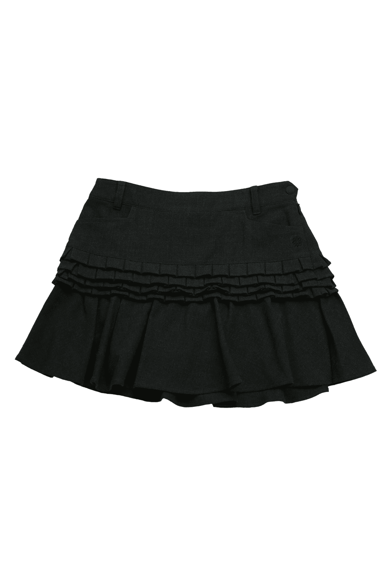 여성 프릴 그레이 스커트