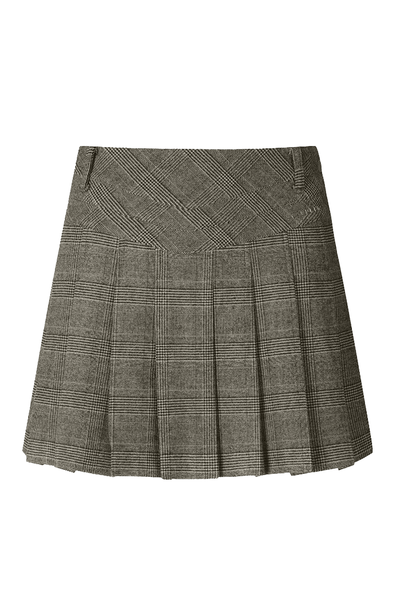 체크 플리츠 스커트