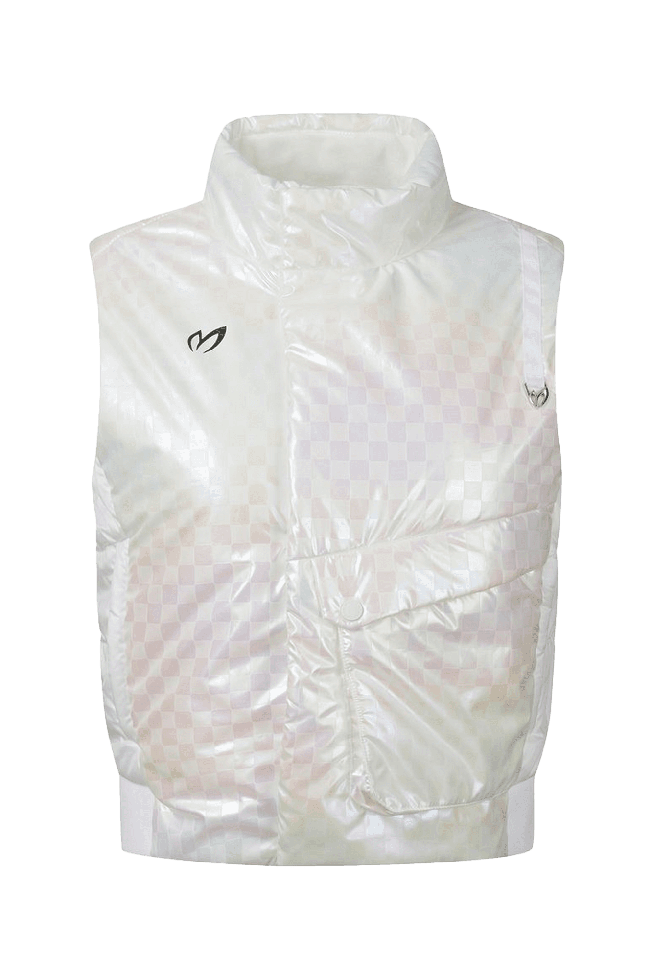 에나멜 패딩 베스트