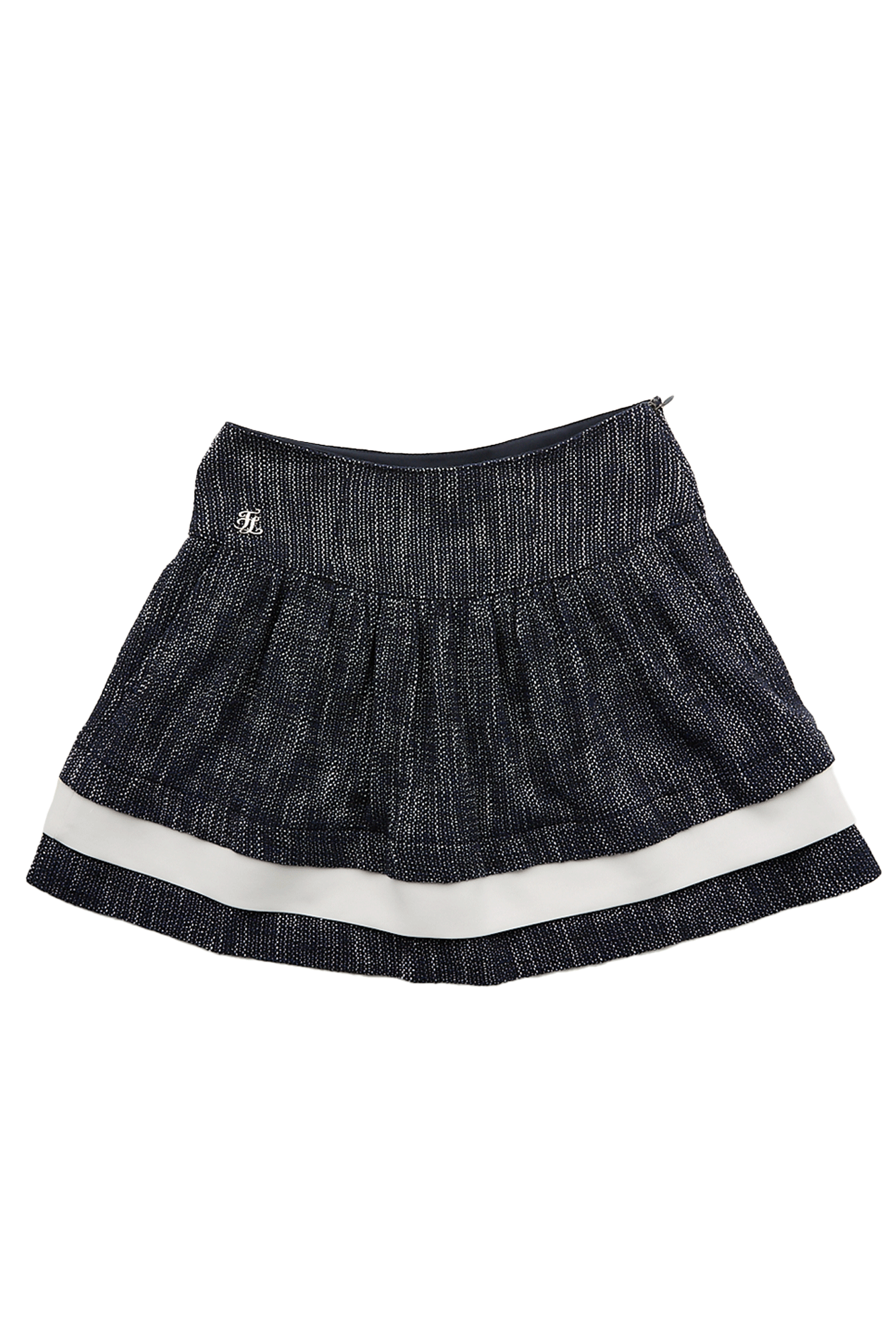 트위드 레이어드 스커트