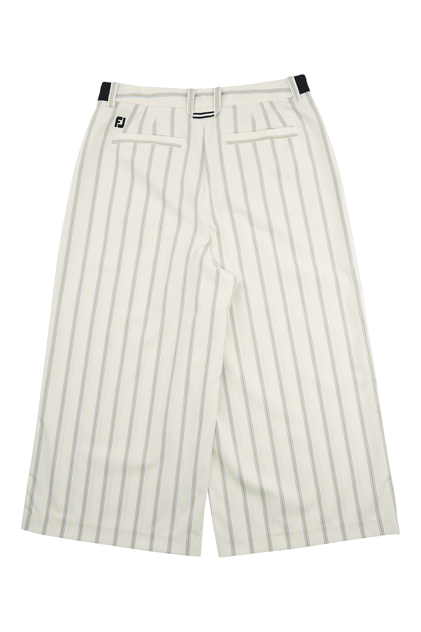 스트라이프 와이드 밴딩 팬츠