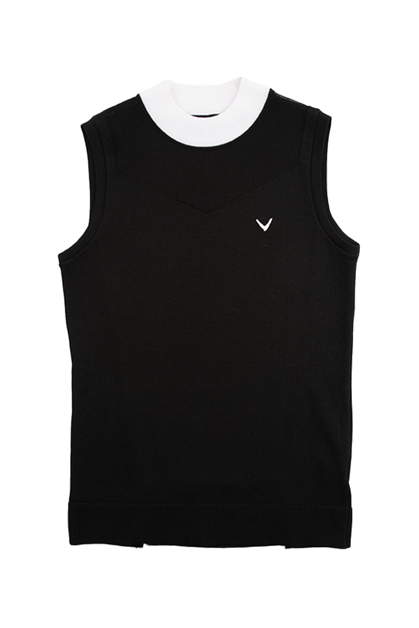 써머 배색 민소매 티