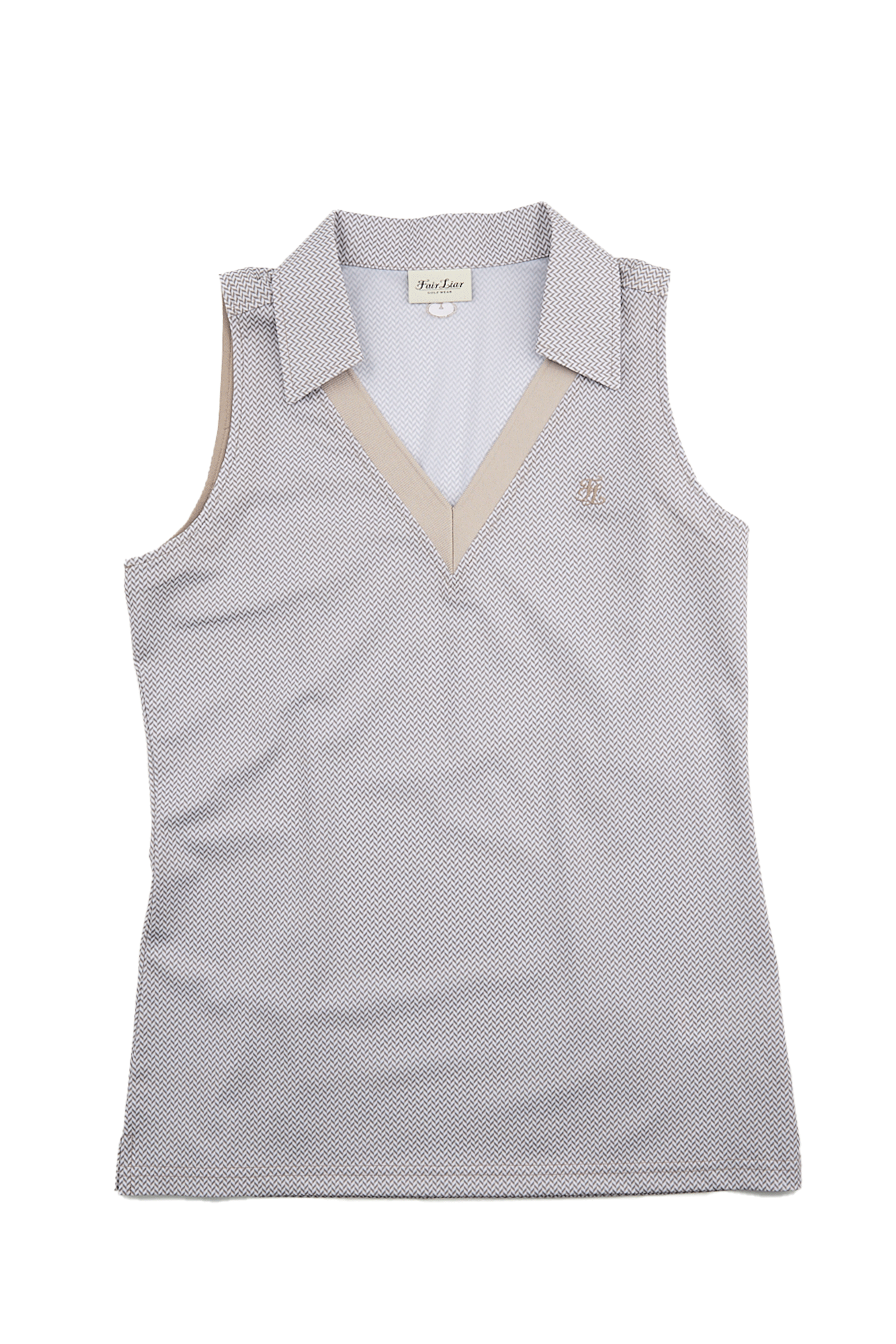 브이넥 카라 민소매