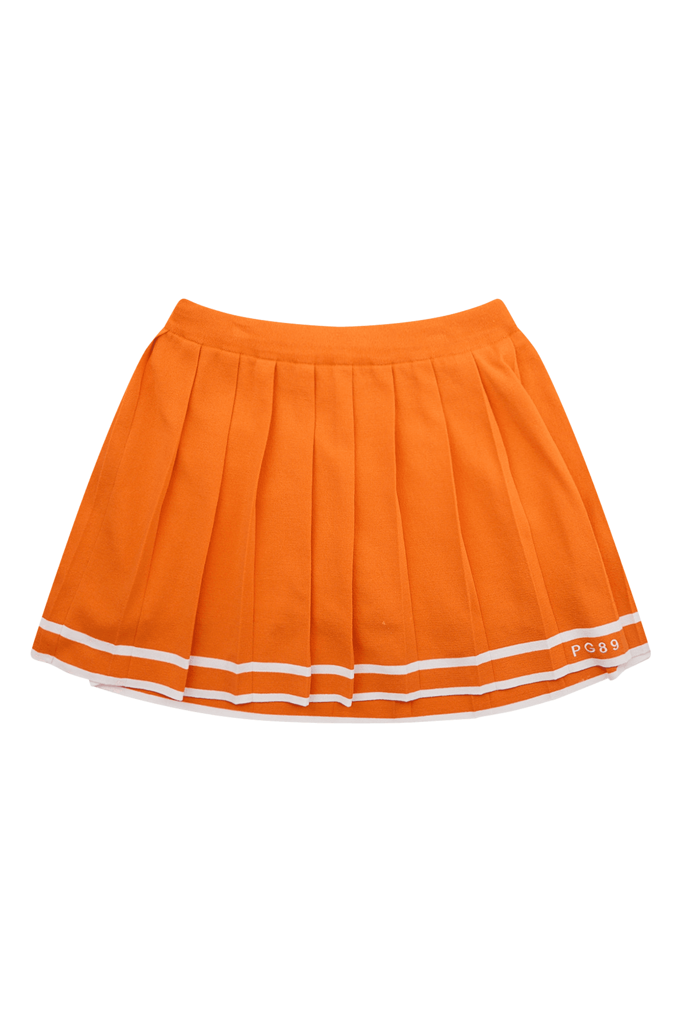 로고 패치 니트 스커트