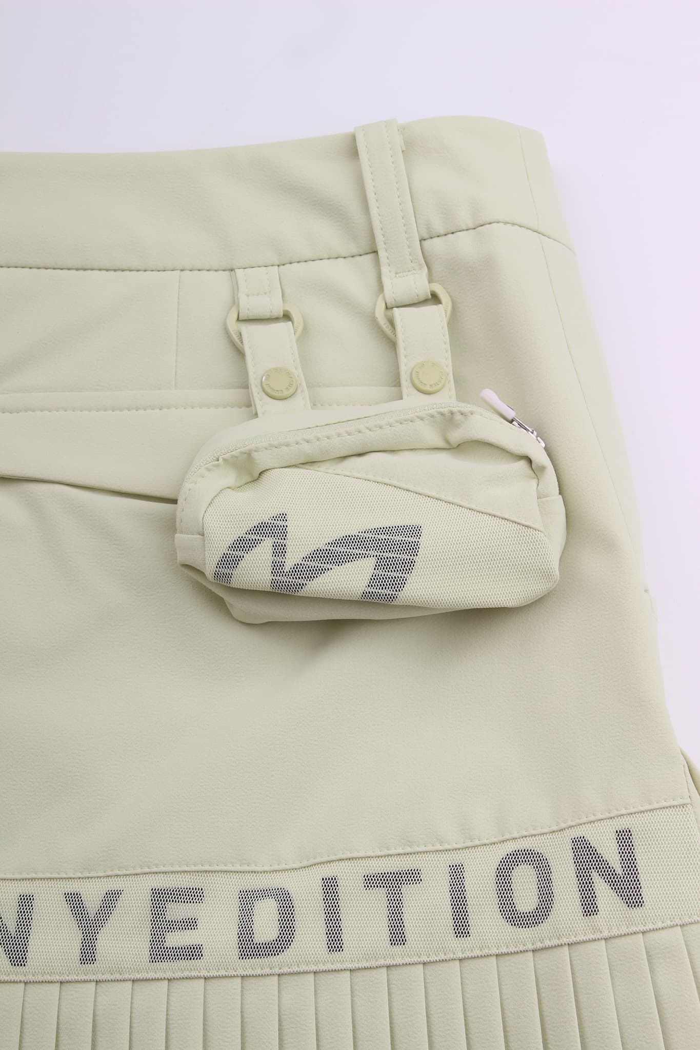 펀칭 플리츠 큐롯 스커트