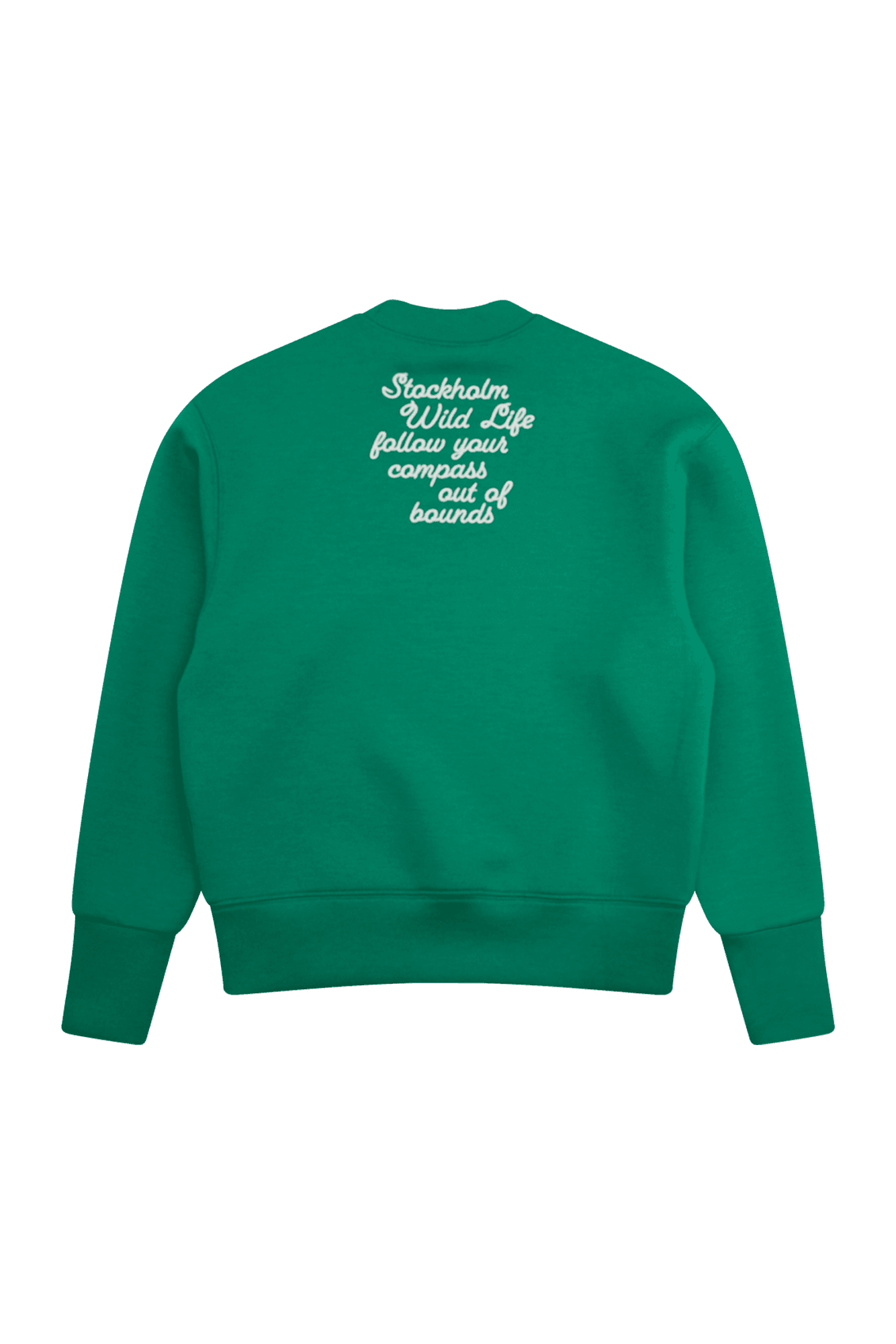 라운드 넥 레터링 로고 긴팔 티셔츠